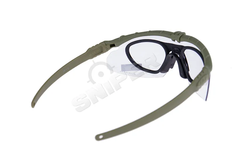 Battle Pro Schutzbrille Set Green, Clear Lens