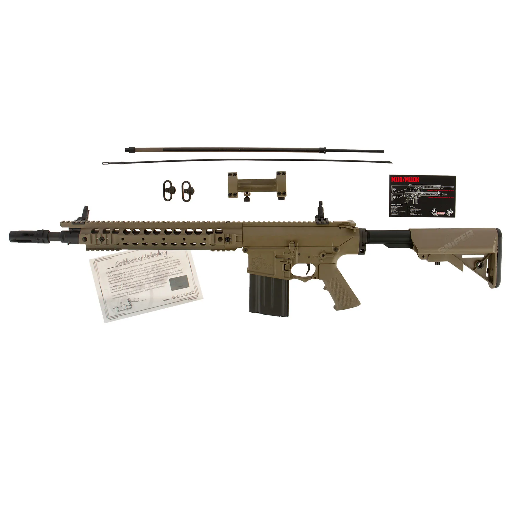 ARES SR25-M110K (S)AEG, Tan ARES SR25-M110K (S)AEG, Tan