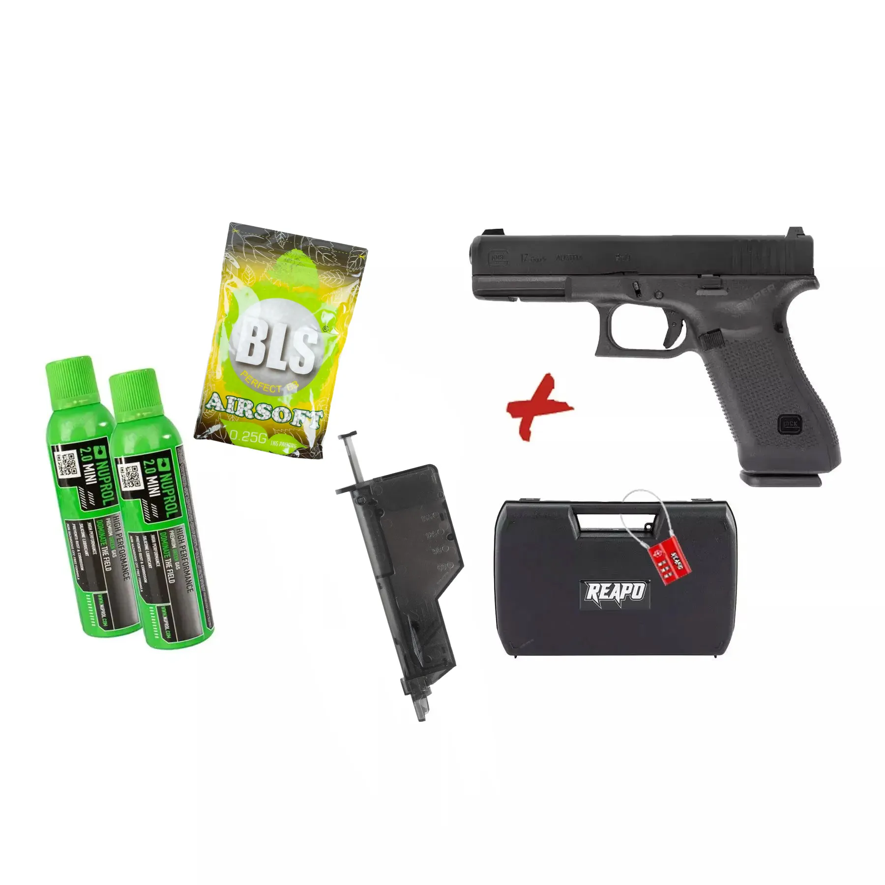Bundle Deal #4 - Glock 17 Gen 5 GBB Softair Pistole