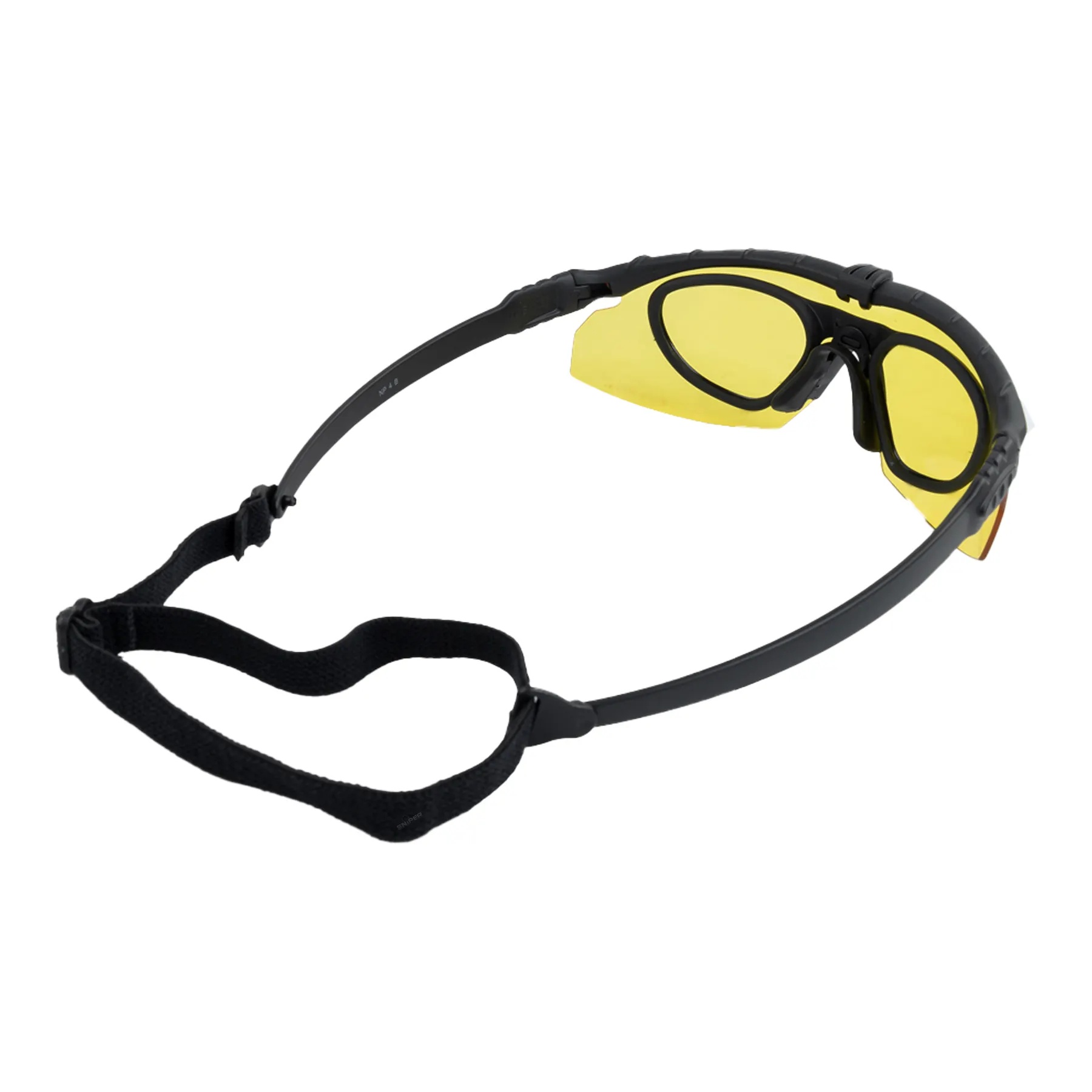 NP Battle Pro´s Schutzbrille mit Einsatz Black, Yellow Lense