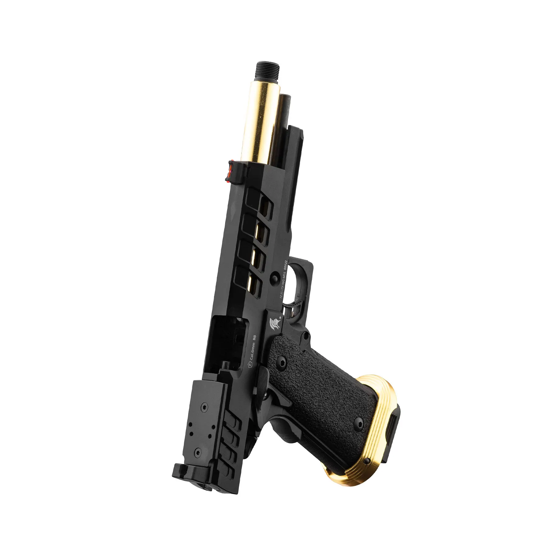 Lancer Tactical Heracles RMR Hi-Capa GBB Softairpistole, Black & Gold