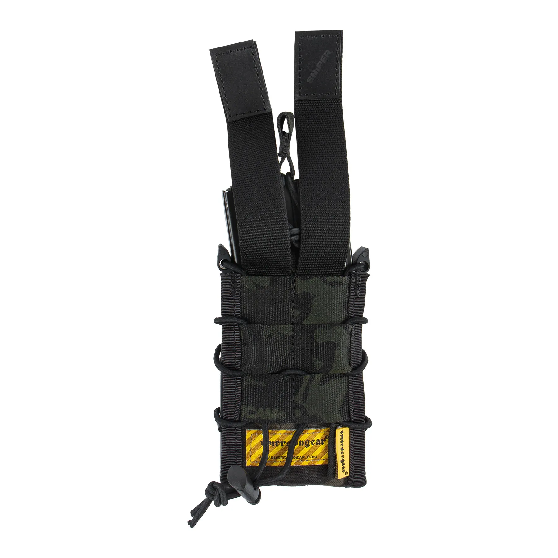 Triple Open Top Magazin Pouch, Multicam Black