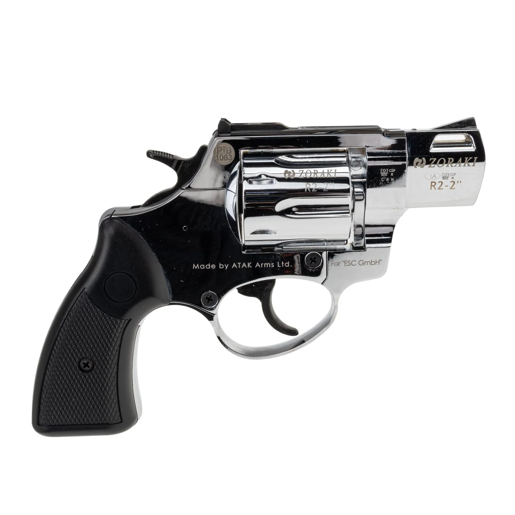 Zoraki R2 2" 9mm R.K. Schreckschussrevolver, Chrom