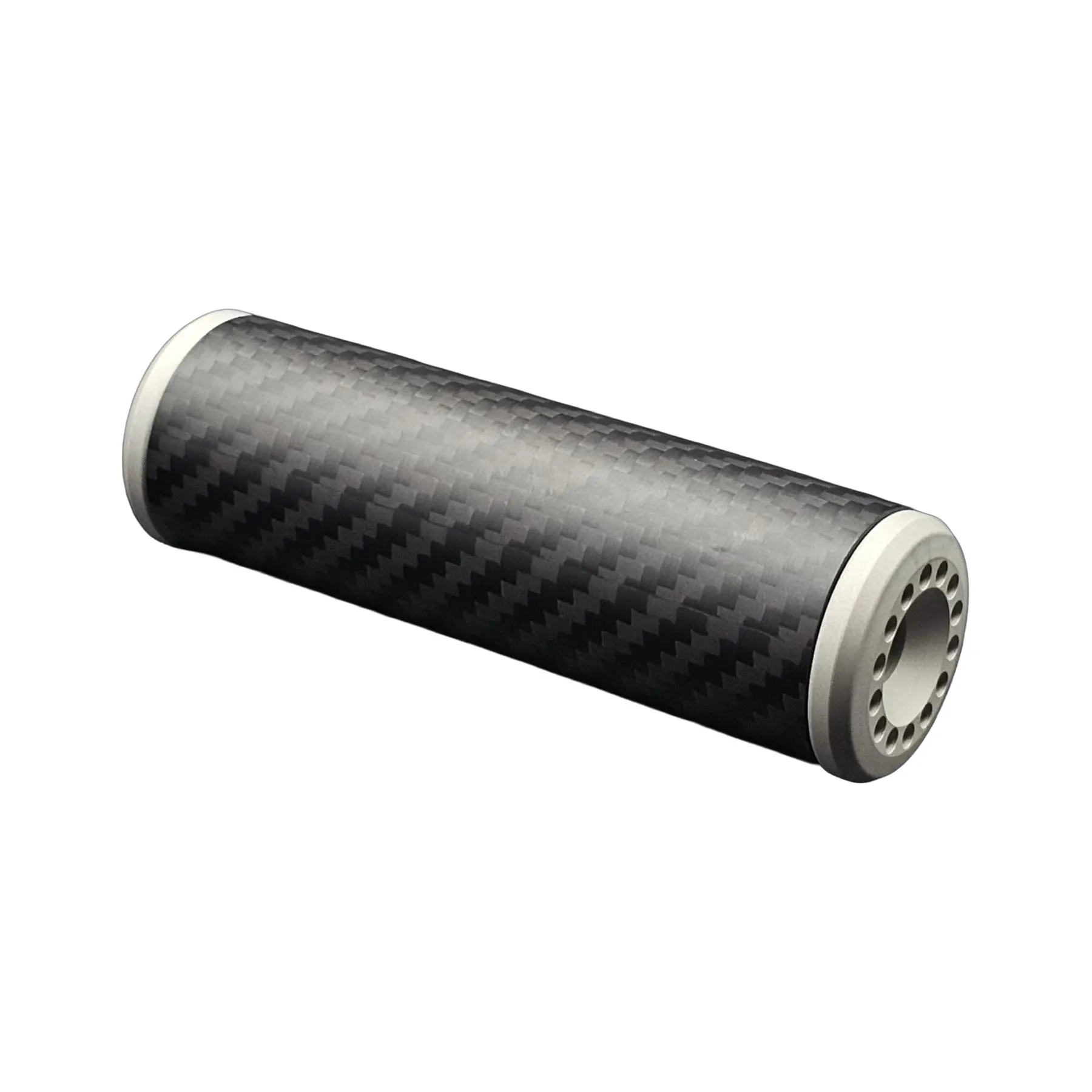 SAC Carbon-CNC Airsoft supressor 10cm 32mm , Silver
