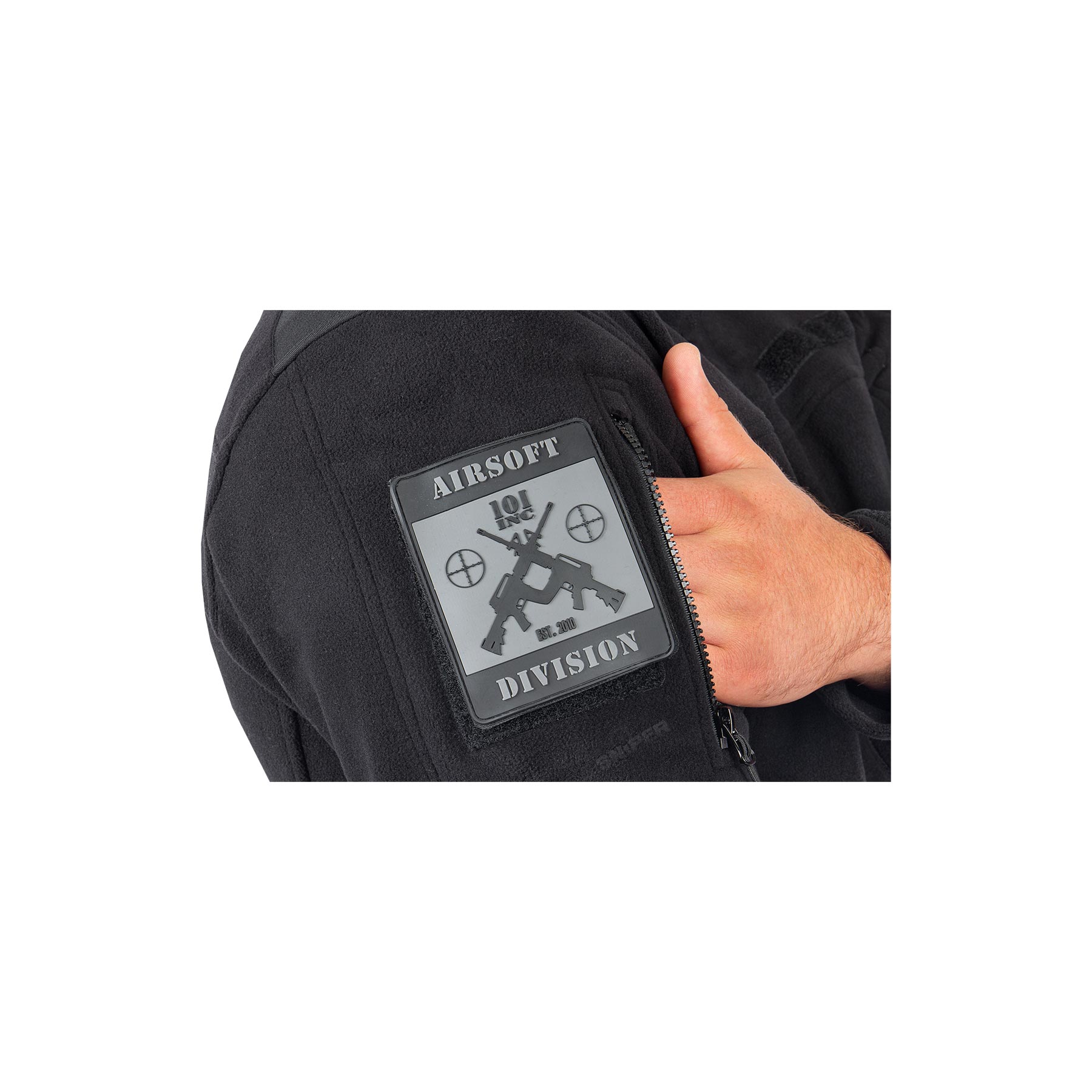 Fleece Jacke, Black