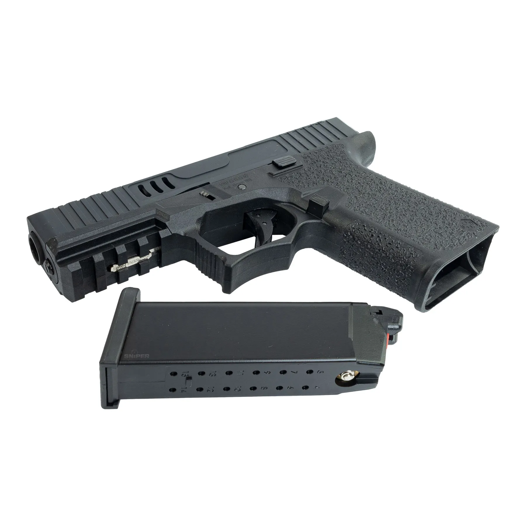 AW Custom VX9 Mod. 2 Precut GBB, Black AW Custom VX9 Mod. 2 Precut GBB, Black