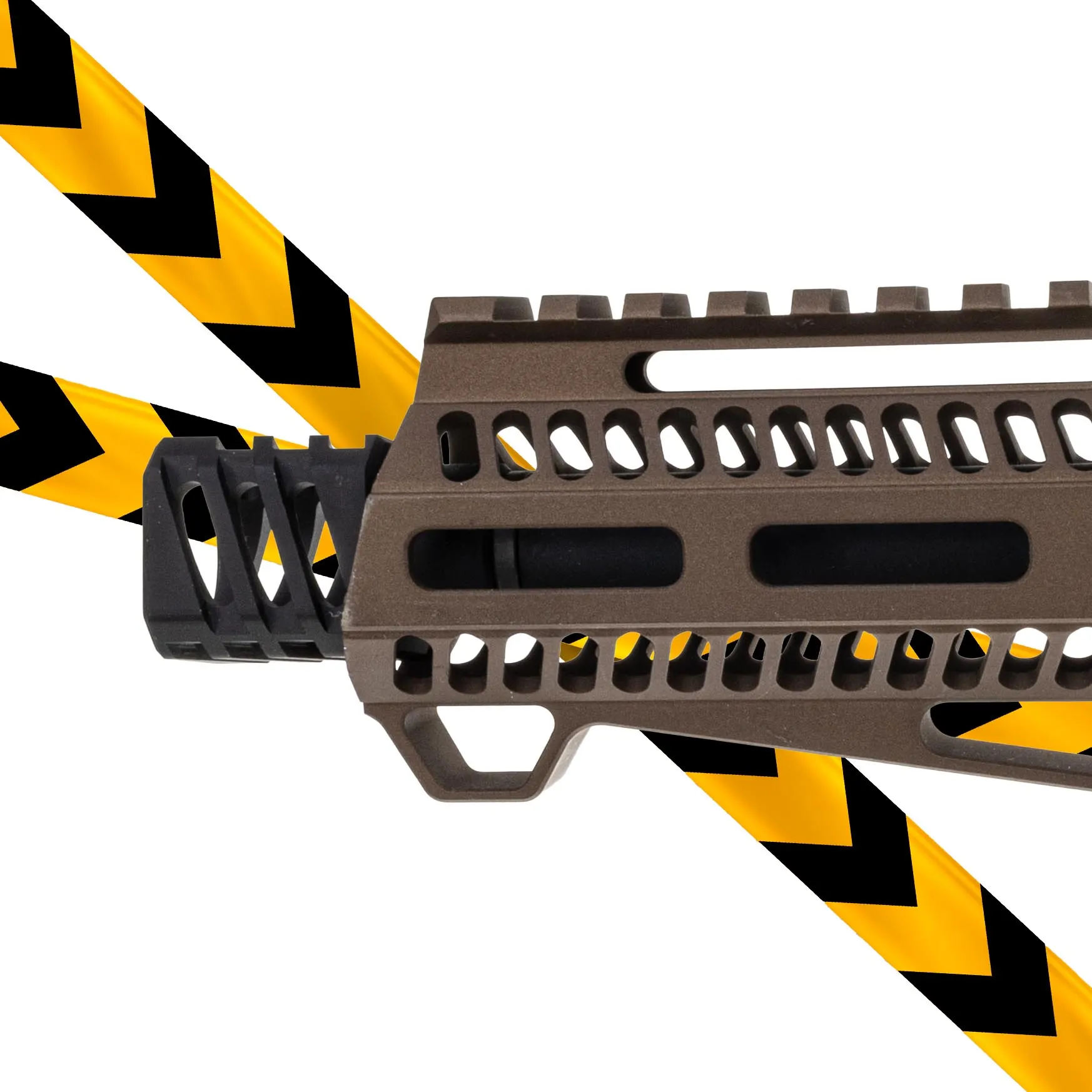 B-Ware Zion Arms PW9 M-Lok 6" (S)AEG, Chocolate