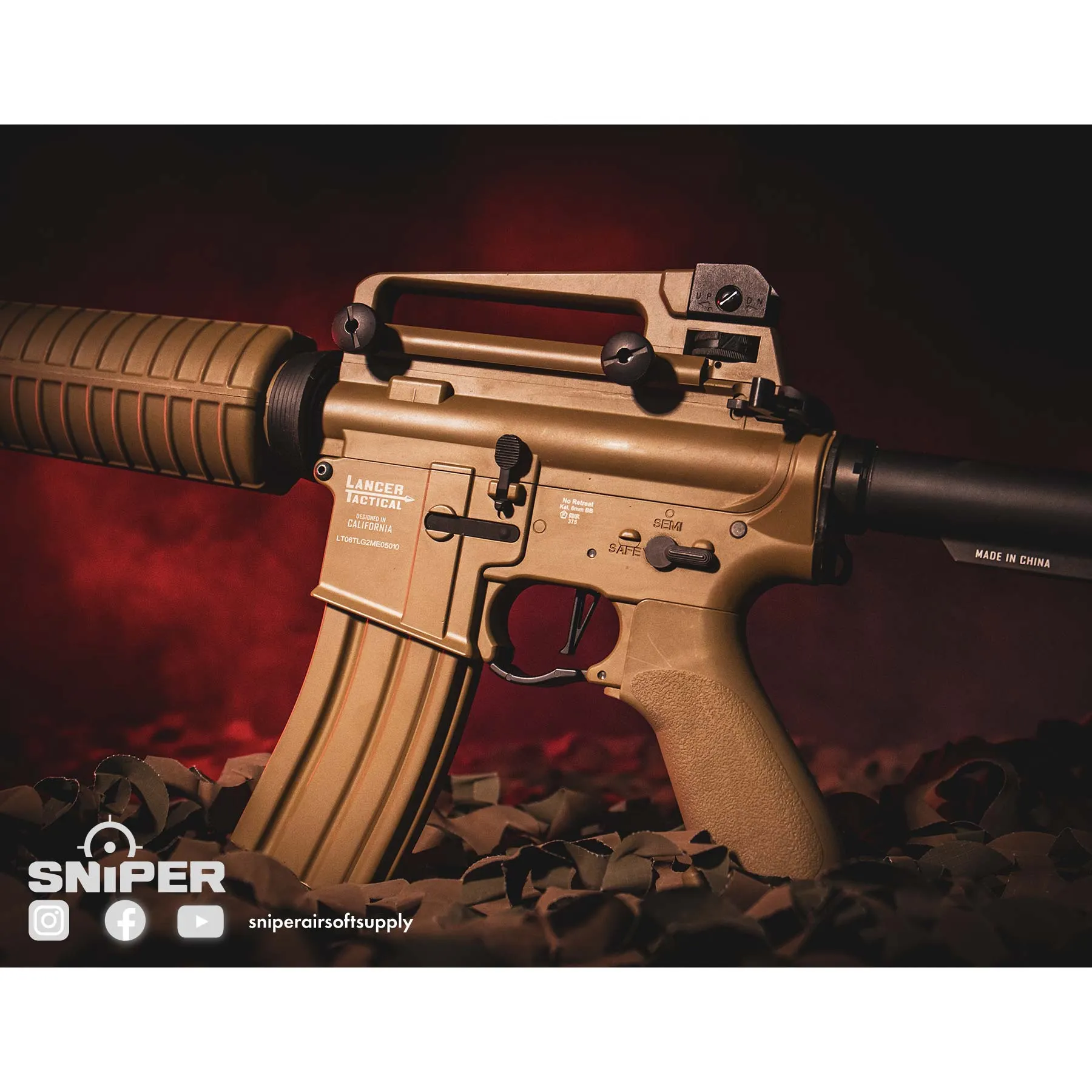 M4A1 Carbine ETU + Mosfet Metal (S)AEG, Tan