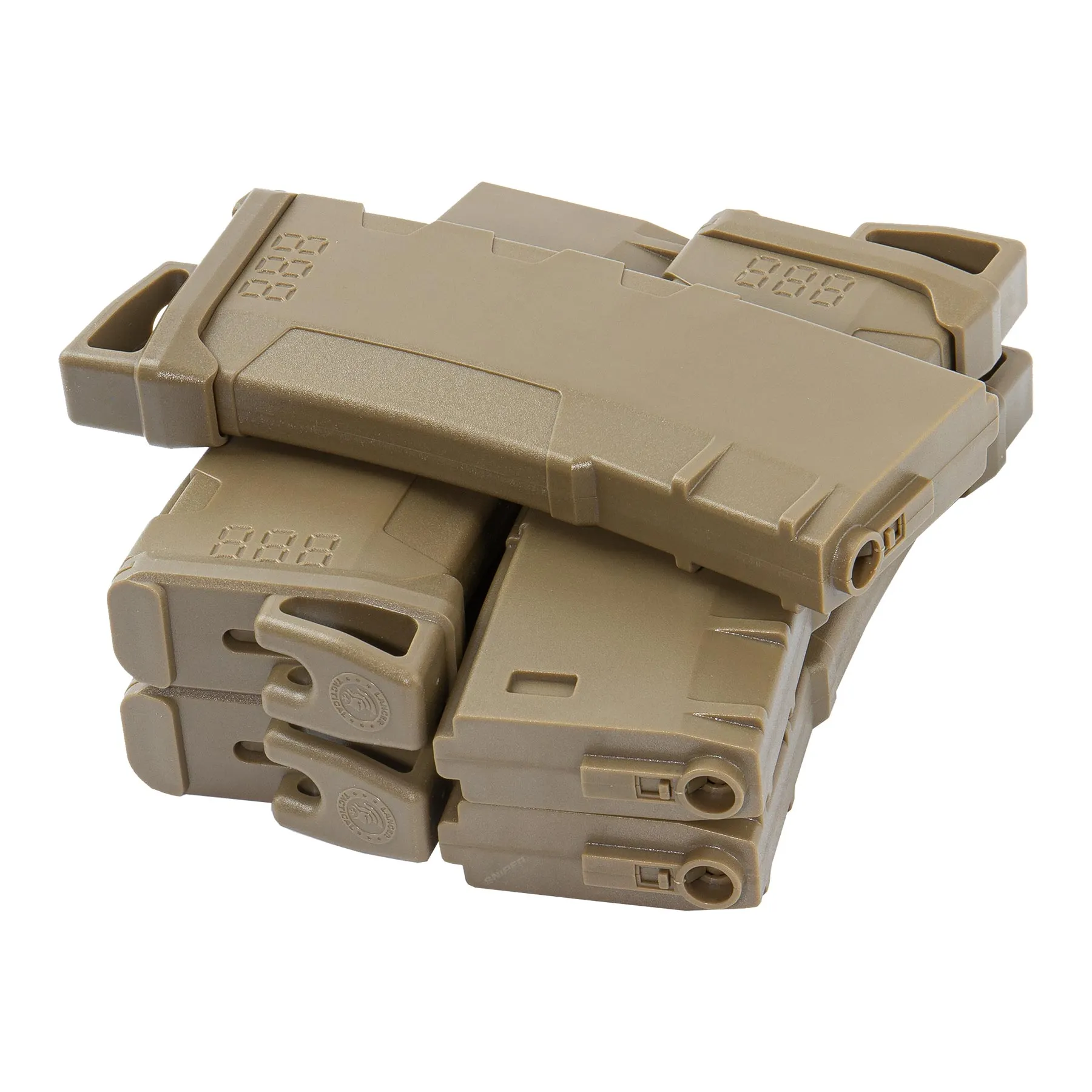 M4 Magazin 130rds Mid-Cap 5er pack, Tan