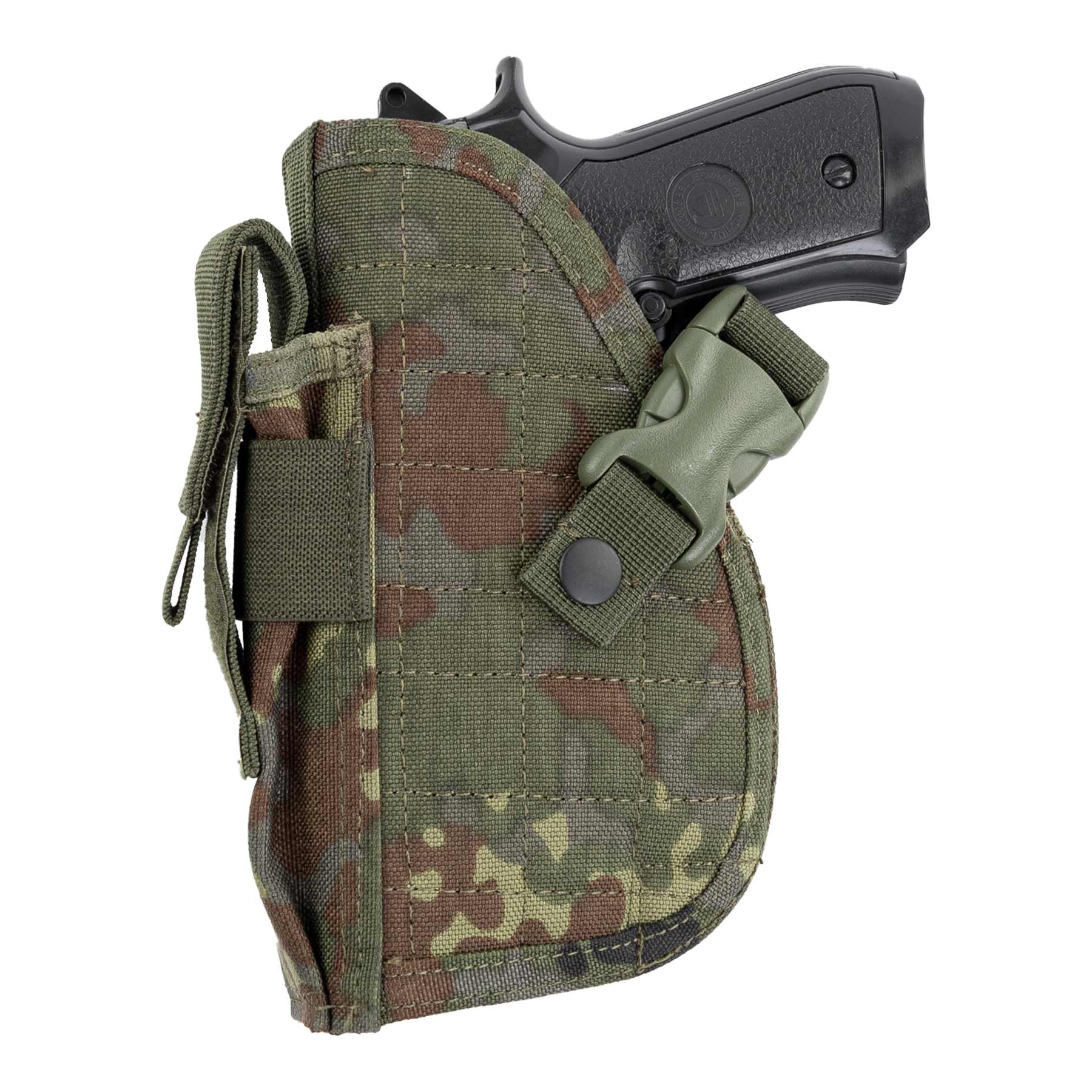 Invader Gear Belt Holster, Links, Flecktarn