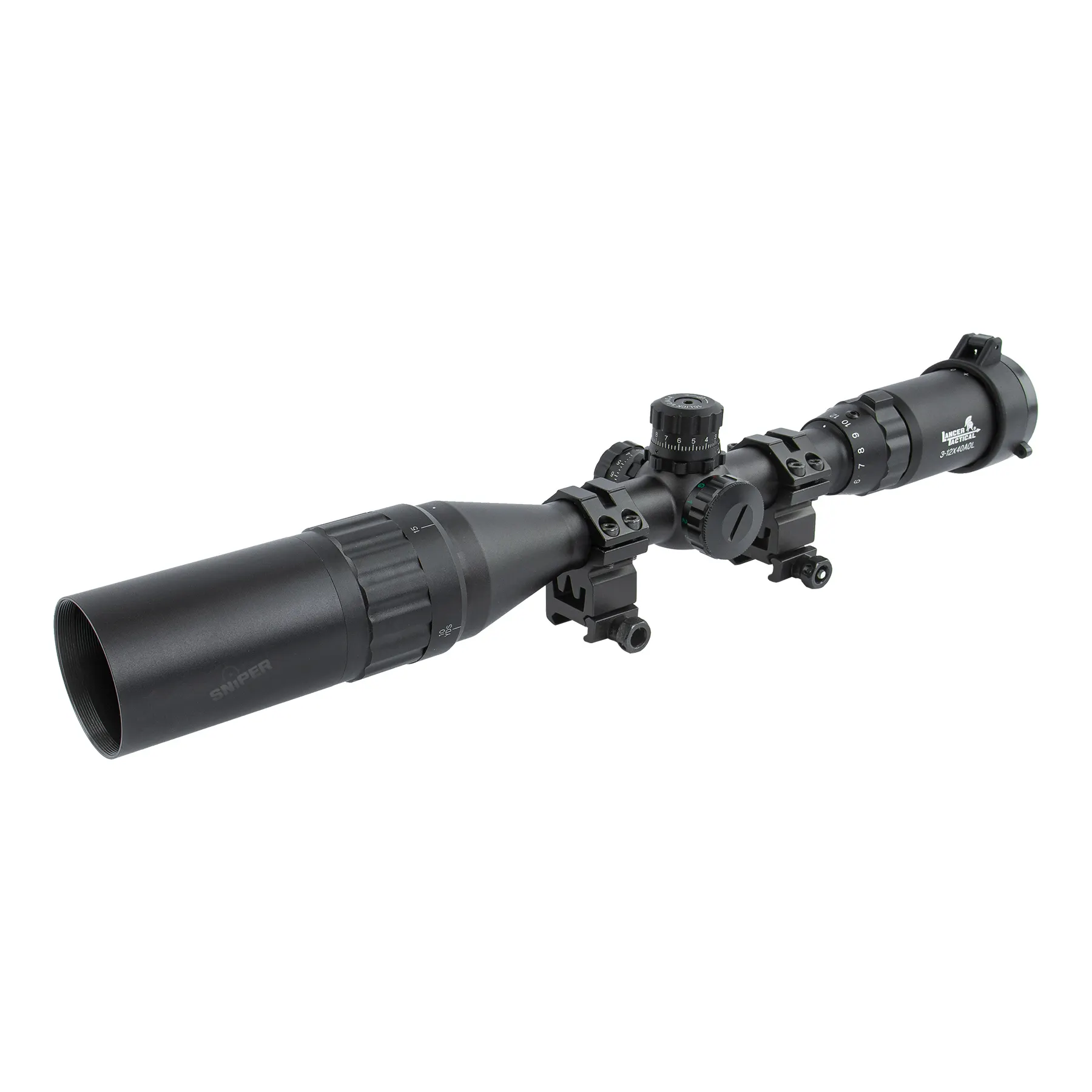 3-12x40 Scope, red/green/blue