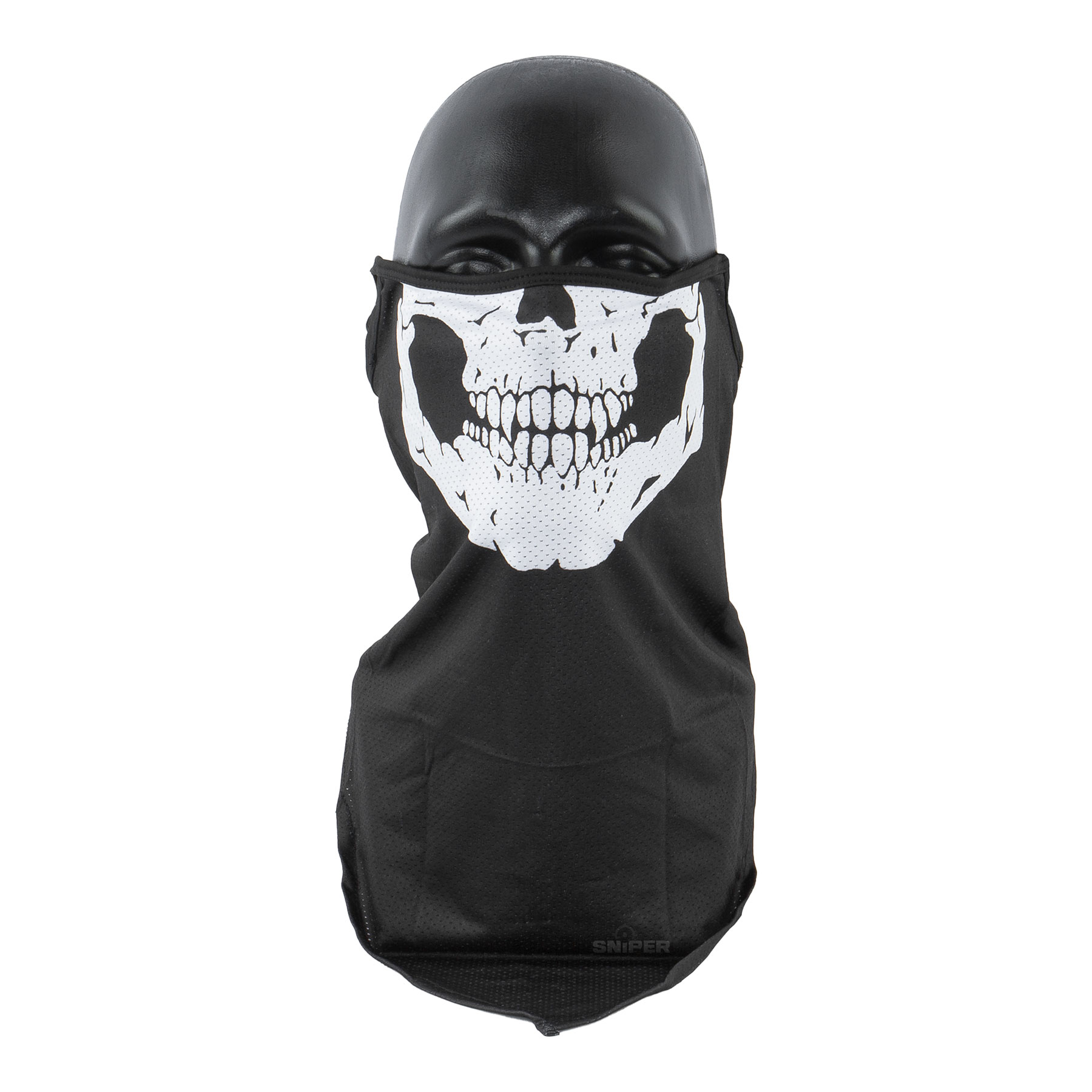 Stretch mask mit earloop, skull