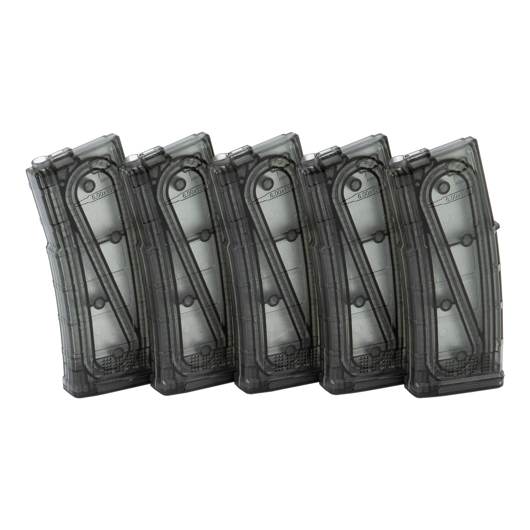 Mid Cap Magazin für M4/16 5er Pack, 130rds Transparent