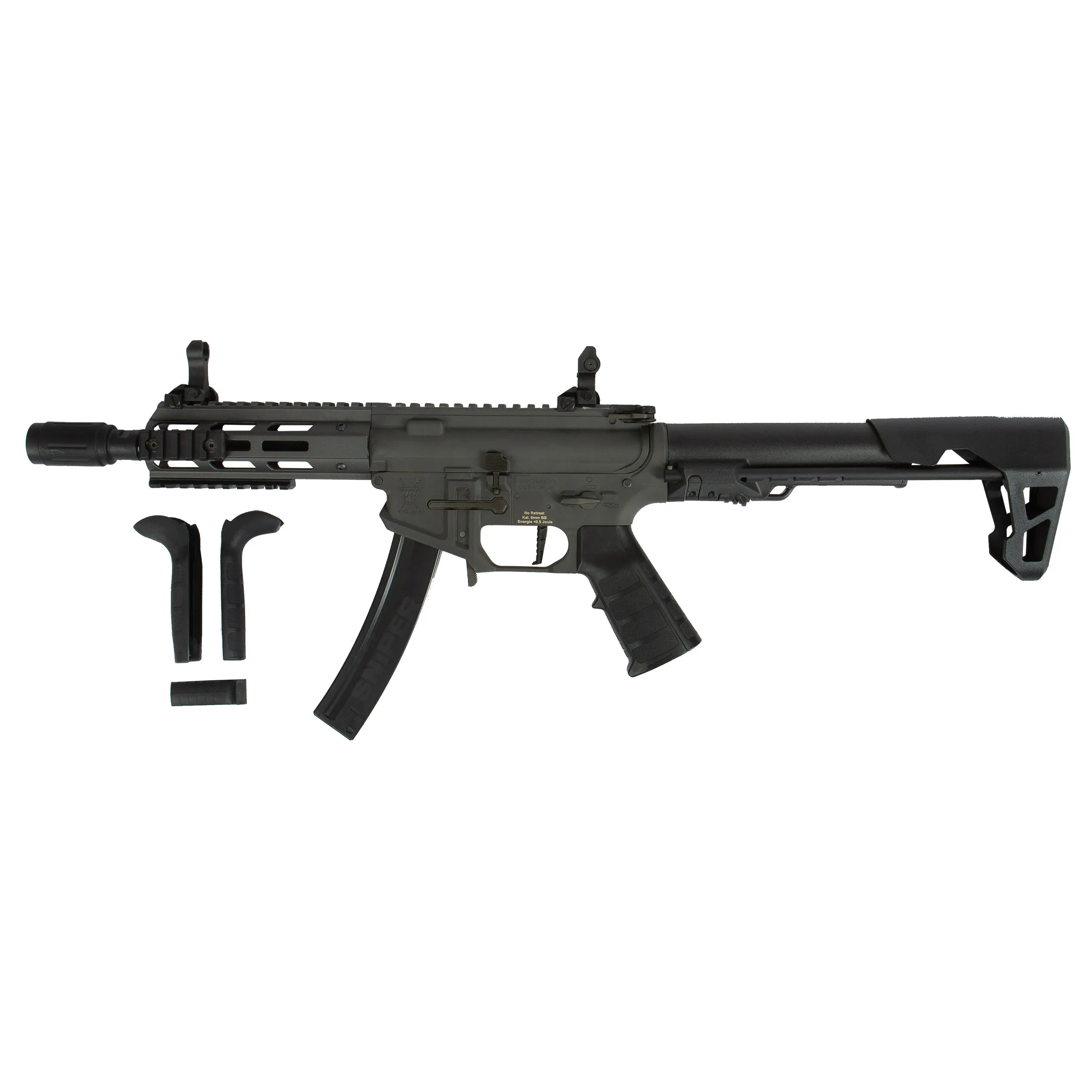 PDW SBR, < 0,5 J, AEG, Grey