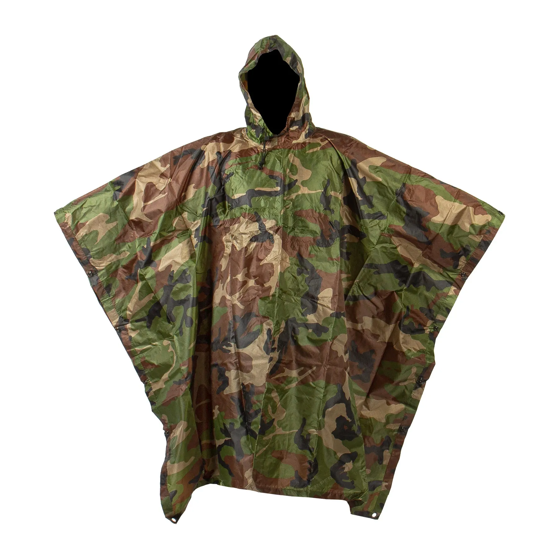Poncho Ripstop, Woodland Poncho Ripstop, Woodland