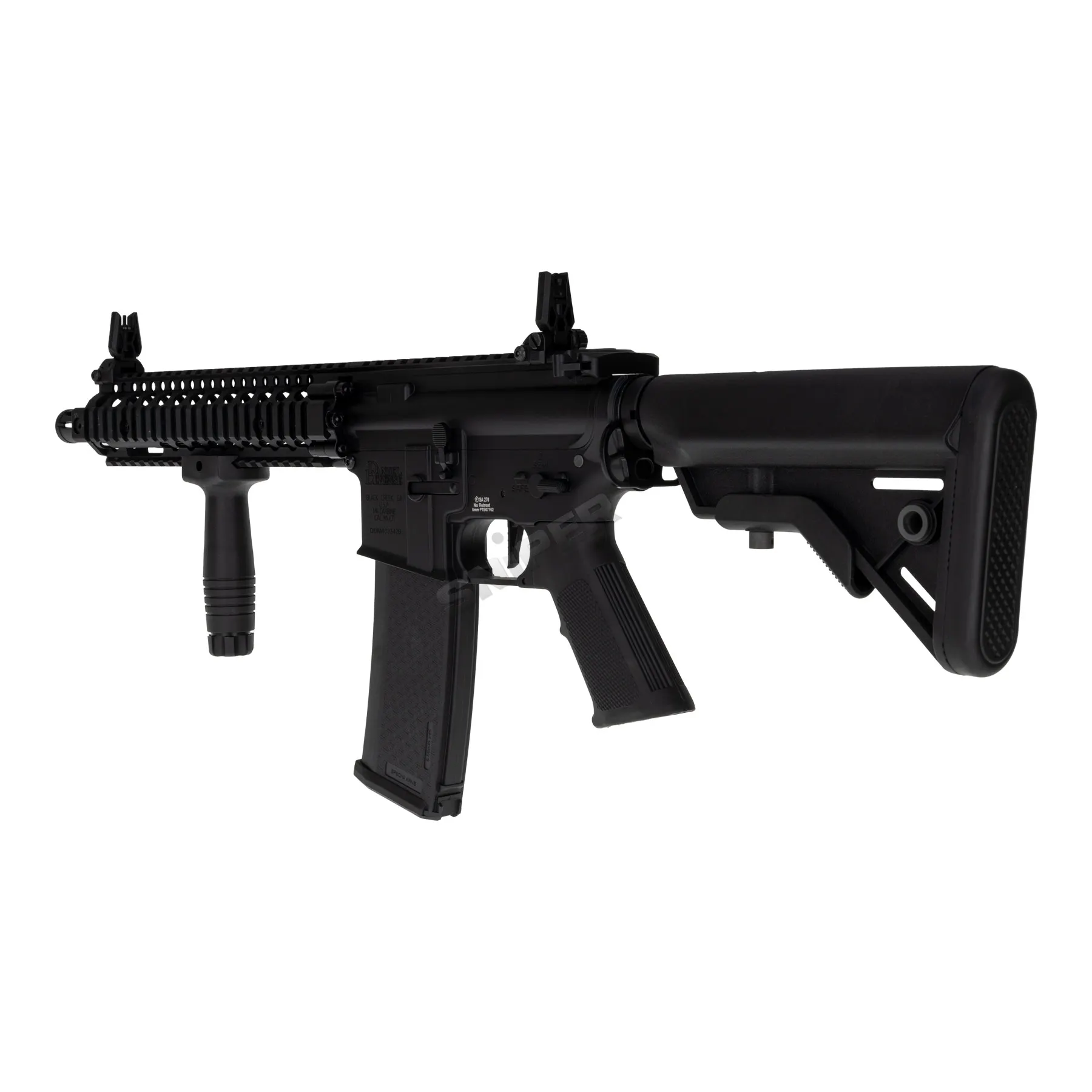 SA-E19 Edge Daniel Defense MK18 w/ HAL ETU (S)AEG, Black SA-E19 Edge Daniel Defense MK18 w/ HAL ETU (S)AEG, Black