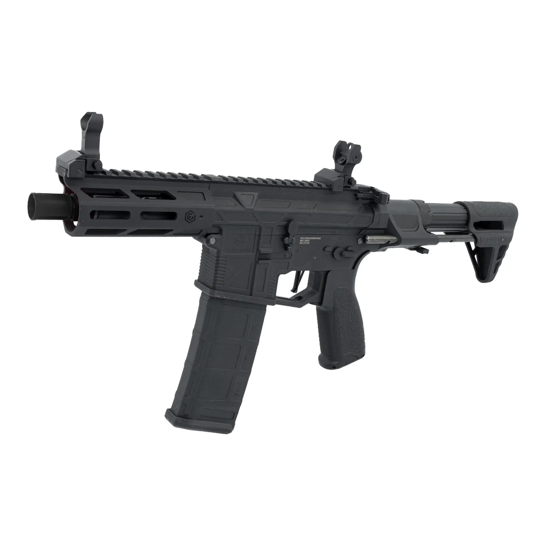 Evolution Ghost XS EMR PDW AEG < 0,5 Joule Softair Gewehr, Black