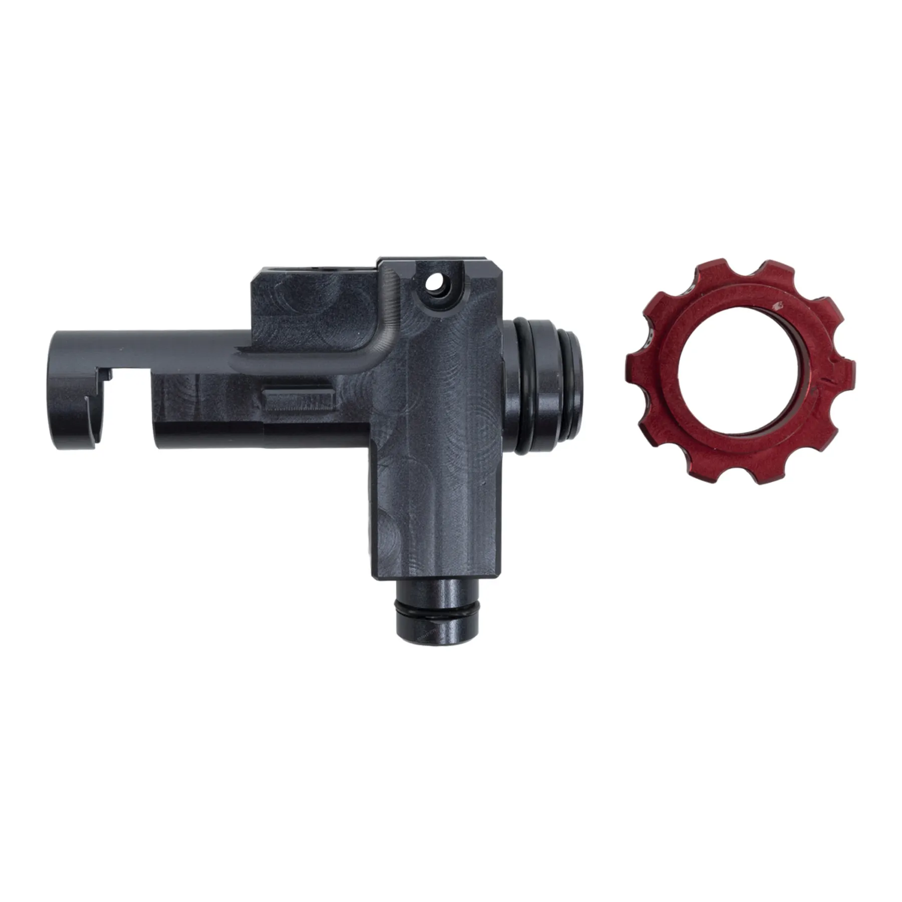 EON Hop-Up Chamber - Titanium housing & Red rotary dial