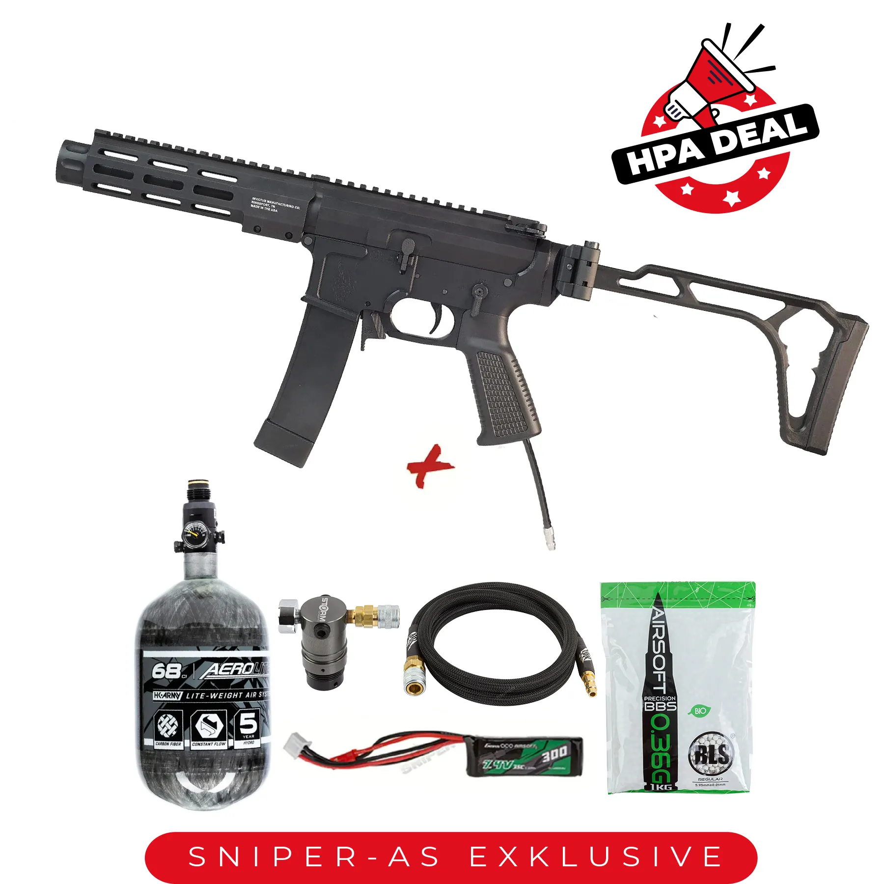 HPA Deal #2- Wolverine MTW-9 Gen.3 7" Folding Stock, Black