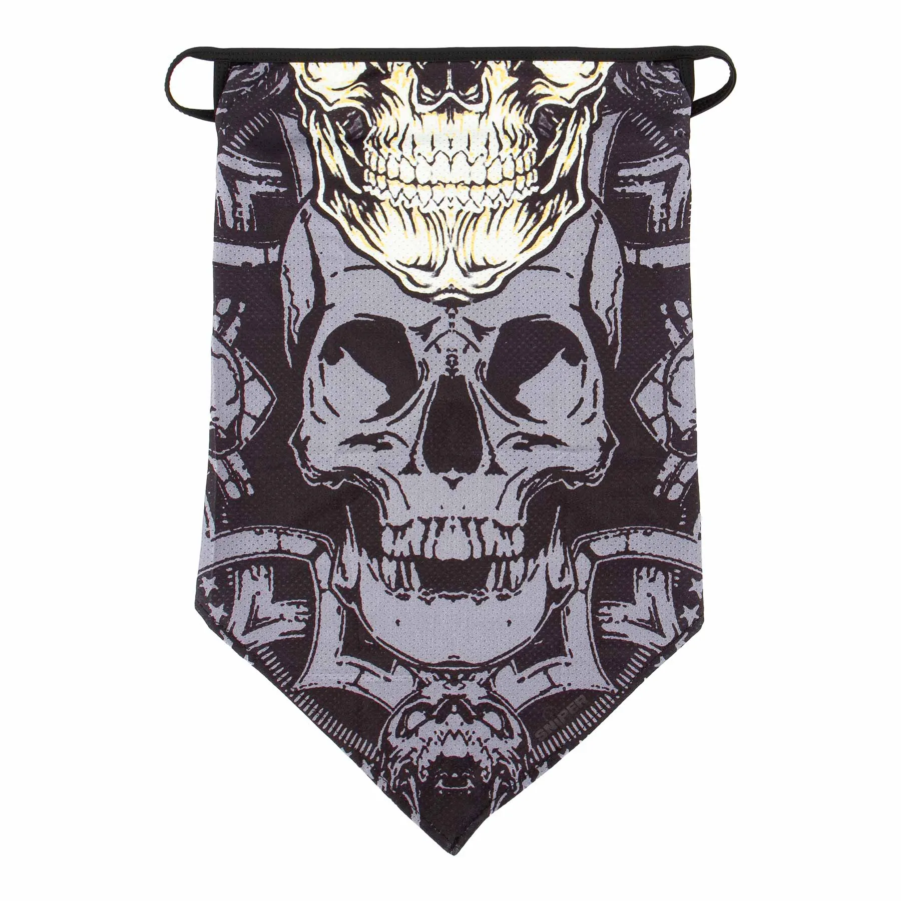 Stretch mask mit earloop yellow skull