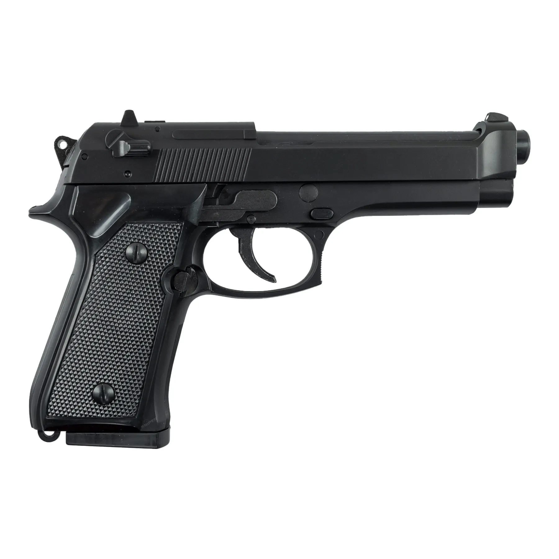 HFC F9 Federdruck, < 0,5 Joule Softair Pistole, black HFC F9 Federdruck, < 0,5 Joule Softair Pistole, black