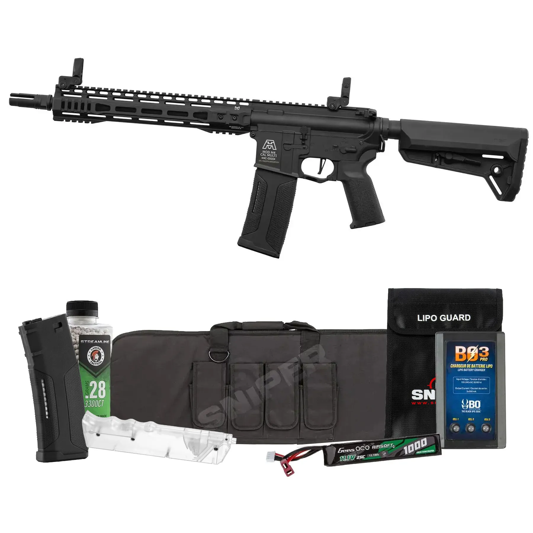 Bundle Deal - Lancer x BG SPR 12" Gen3 Nebula ETU (S)AEG, Black