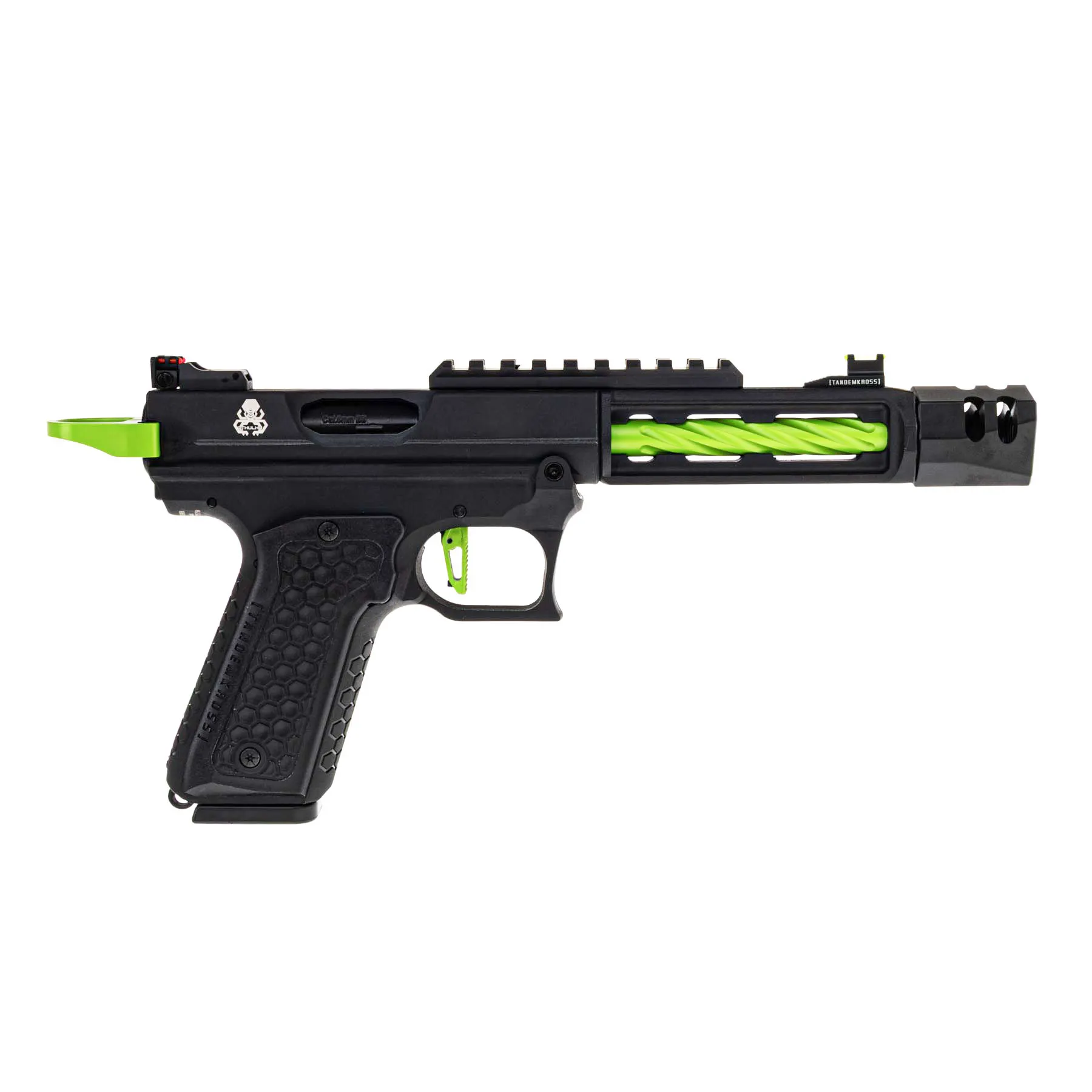 Lancer Tandemkross Cthulhu GBB Softair Pistole, Black/Green